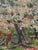 1960s 1961 Line Bloom Draper Impressionist Garden Oil Painting in Original Frame For Sale - Image 5 of 12