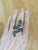 Bochic "Orient" Vintage Emerald & Fancy Sapphires and Emerald Serpent Cocktail Ring Set 18K & Silver Natural fancy multi...