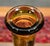 Pair of Vintage Glass Genie Bottles - Amber Diamond and Green Hobnail For Sale - Image 13 of 15