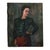 Textile French 19th Century Portrait of a Woman in Green Blouse For Sale - Image 7 of 7
