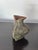 Olive Gary DiPasquale, Postmodern Slip-Cast Stoneware Bud Vase, Geometric 3-Sided Flared Triangular - Olive Green For Sale - Image 8 of 11