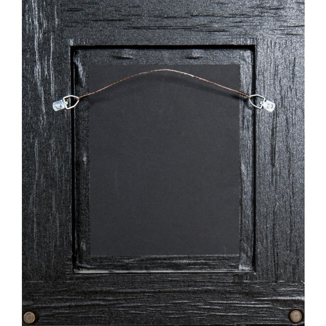 Traditional Late 19th Century Red Tortoise Framed Mirror With Carved Inner Edge For Sale - Image 3 of 4