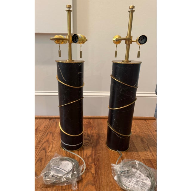 Retail for $8,494. The Baker Furniture Ring Table Lamp, designed by Thomas Pheasant (Model No. BAPH137), is a...