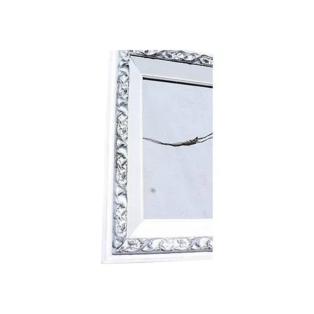 Vintage Painted Carved Wood Frame For Sale - Image 4 of 6