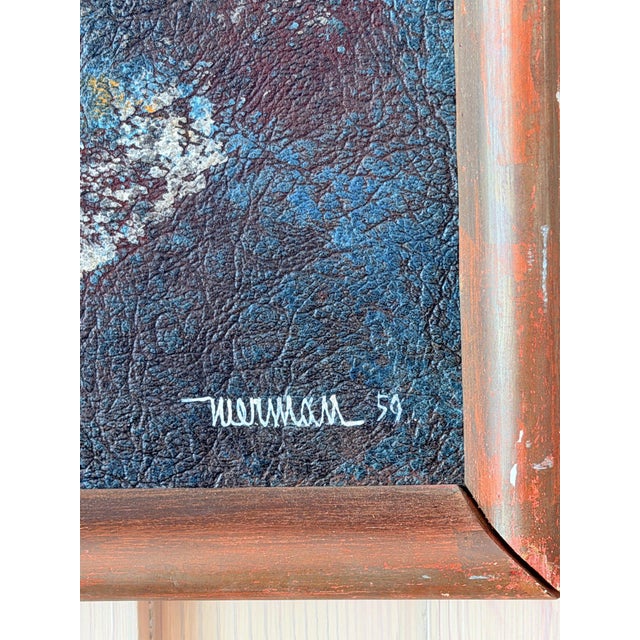 Original Leonardo Nierman Painting Bird In Flight Large 1959 Oil On Masonite Modernist Statement Piece - 50” x 41” This...