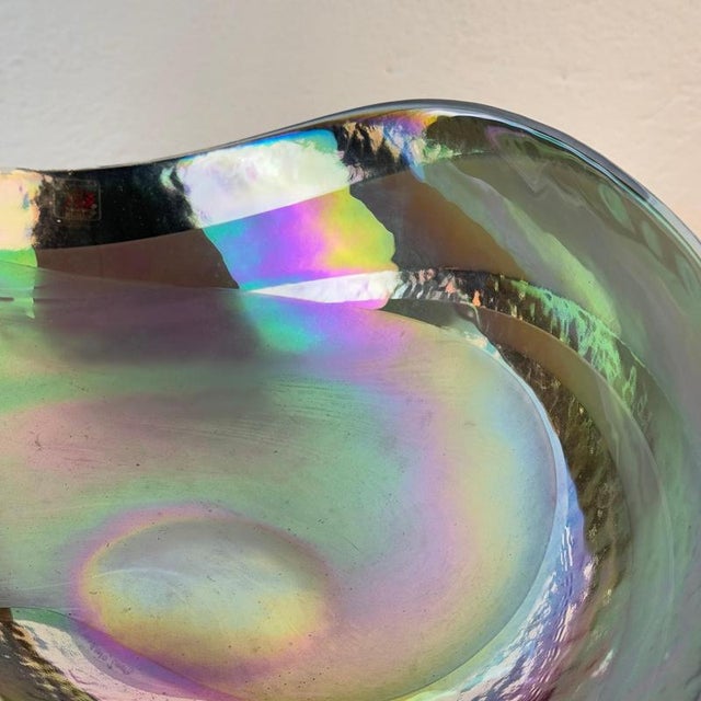 Metal Sculptural Murano Glass Centerpiece with Gold Leaf from Yalos Murano, 2008 For Sale - Image 7 of 14