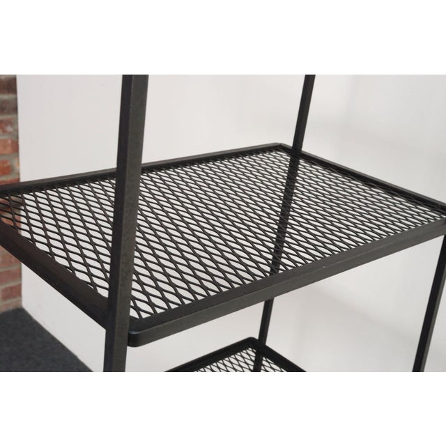 Mid-Century American Modern Iron Shelving Unit / Etagere by Freda Diamond For Sale - Image 18 of 18