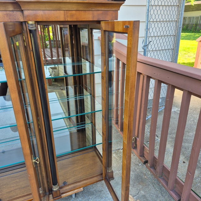 Century Furniture 1990s Raymond Sobata for Century Furniture Biedermeier Neoclassical Empire Style China Cabinet For Sale - Image 4 of 17