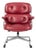 Vintage Eames for Herman Miller Time Life Red Leather Lobby Office Chair 1960s For Sale