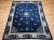 Late 19th Century Antique Chinese Art Deco Rug, Hand-Knotted Wool Pile, Floral Motifs, 1900s For Sale - Image 5 of 13