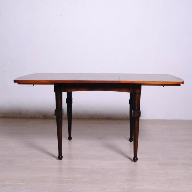 Vintage Extendable Italian Rosewood Table, 1960s For Sale - Image 5 of 14