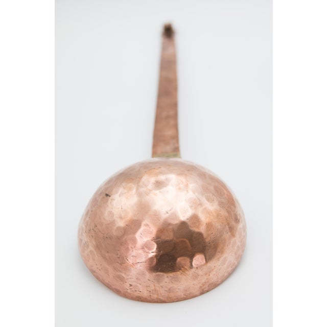 Antique 19thCentury French Hammered Copper Ladle & Skimmer Utensils