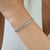 Céleste 5.16 Ct Blue Topaz Tennis Bracelet in 925 Sterling Silver - Anniversary Gift brings a refined touch of color and...