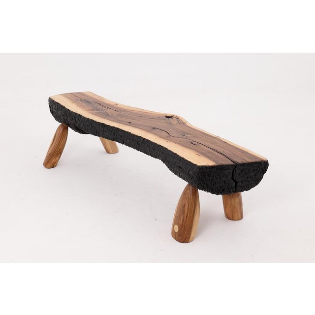 Live Edge Walnut Bench by Logniture For Sale - Image 6 of 18