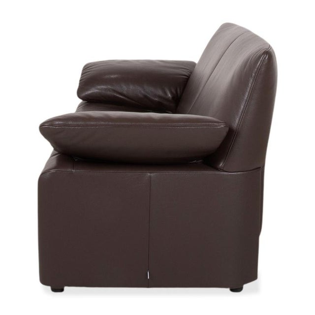 Leather Brown Two-Seater Sofa with Manual Function by Jori Linea, Set of 2 For Sale - Image 16 of 17