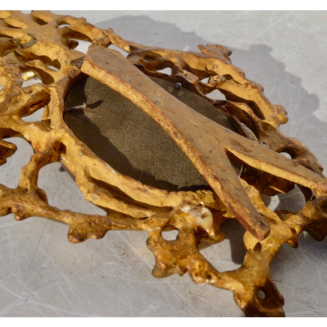 Antique Gilt Wood and Gesso Photo Frame Italian Circa 1900 For Sale In New York - Image 6 of 9