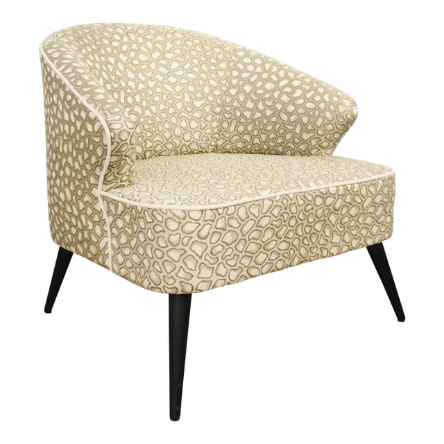 Mid-Century Modern Inspired Caracole Signature Melanie Lounge Chair For Sale