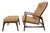 1960s Danish Modern Oak Reclining Lounge Chair Ottoman Set by Ib Kofod-Larsen For Sale