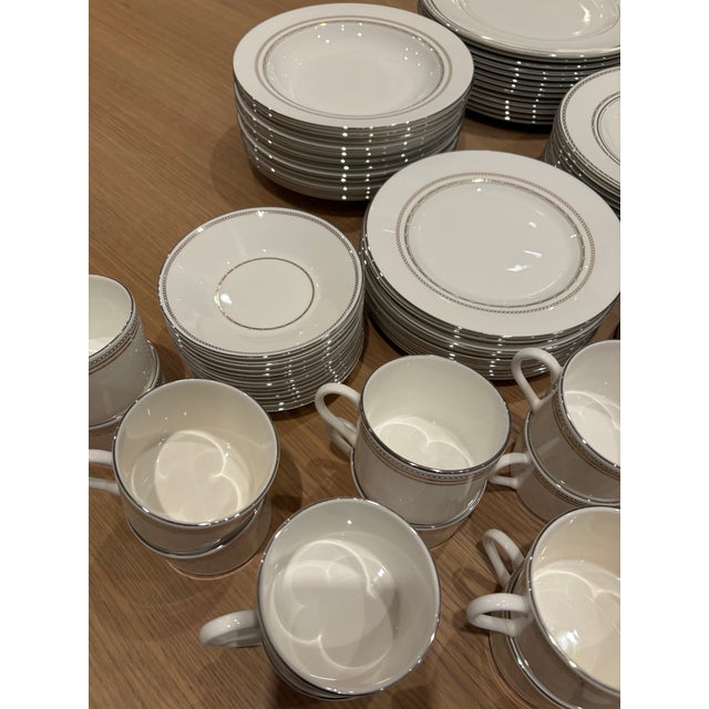 Contemporary Vera Wang for Wedgewood "With Love" Bone China Complete Service Setting for 12 and Extras, 91 Pieces For Sale - Image 3 of 12