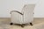 French Art Deco Walnut Armchair, Provence, France, 1930s For Sale - Image 10 of 17