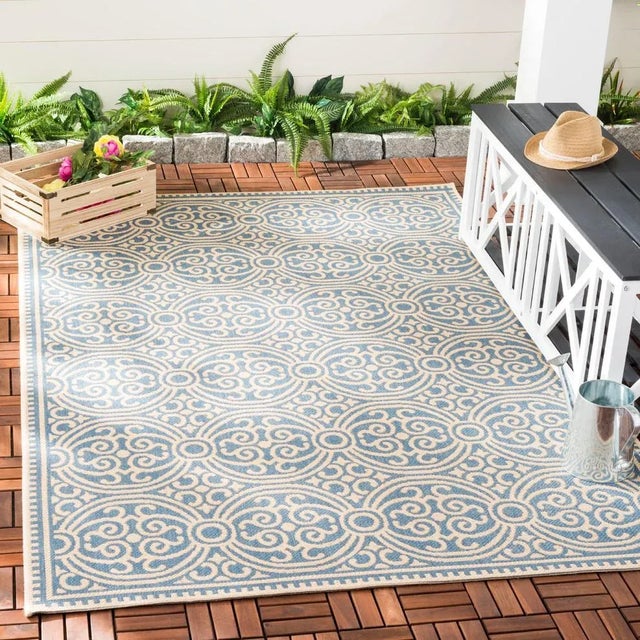 Beach House indoor outdoor rugs bring smart interior design to the patio, porch and backyard deck. These outdoor patio...
