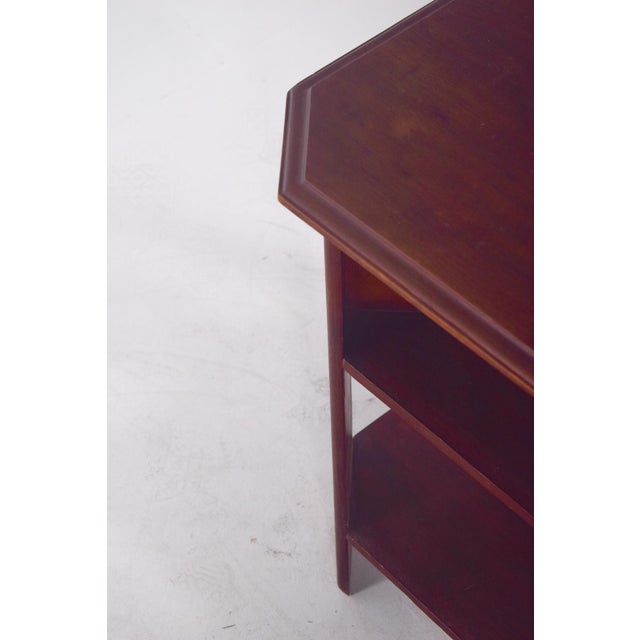 Art Deco Octagonal Side Table in Wood, 1920s For Sale - Image 9 of 11