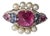 Set in 18k Gold, Tourmaline, Multi Sapphires, Freshwater Pearls & Diamonds Ring, Size 6 For Sale