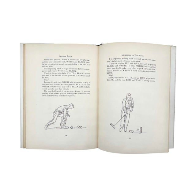 Paper Croquet Rules and Strategy for Home Play by Paul Brown 1957 Book For Sale - Image 7 of 12