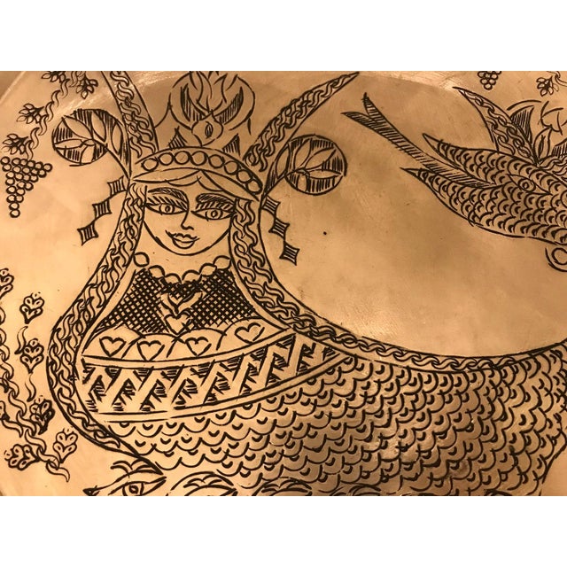 Not Yet Made - Made To Order Solid Copper Hand Carved Mythological Wall Art For Sale - Image 5 of 9