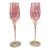 Cartier Champagne Flute Pair in Presentation Box For Sale