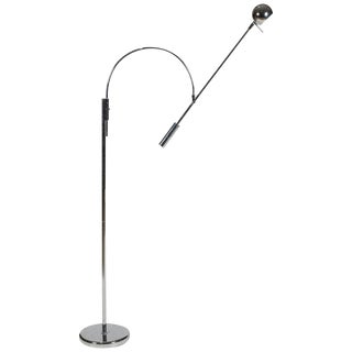 Chrome Orbit Floor Lamp by Robert Sonneman For Sale