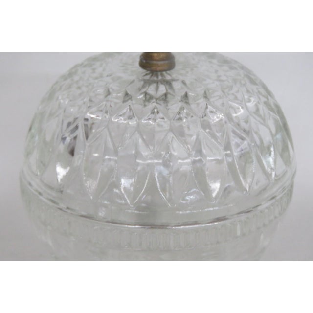 Glass Indiana Glass Mount Vernon Candy Box Bowl With Lid Cab Clear Pressed Glass 5171b For Sale - Image 7 of 10