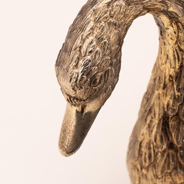 Vintage Gilded Swan Ice Bucket by Mauro Manetti, Italy, 1960s For Sale - Image 10 of 18