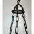 1950s Wrought Iron Chandelier With 5 Arms Decorated With Leaves For Sale - Image 5 of 9