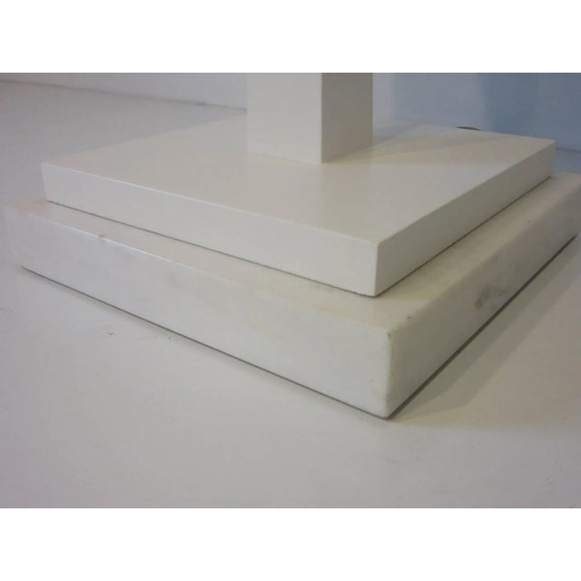 Tommi Parzinger Marble and Painted Wood Floor Lamp For Sale In Cincinnati - Image 6 of 11