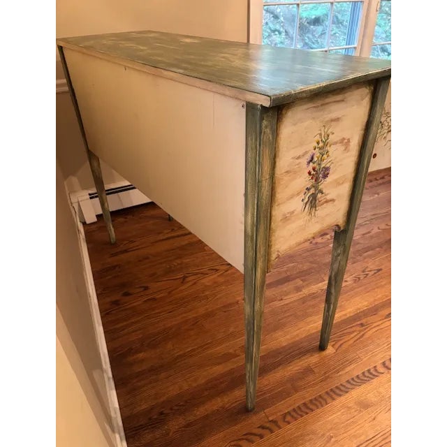 Habersham Furniture Habersham French Country Style Hand Painted Sideboard For Sale - Image 4 of 6