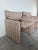 Mid-Century Modern 1980s Italian Postmodern Fully Upholstered Lounge Chairs on Casters – A Pair For Sale - Image 3 of 17