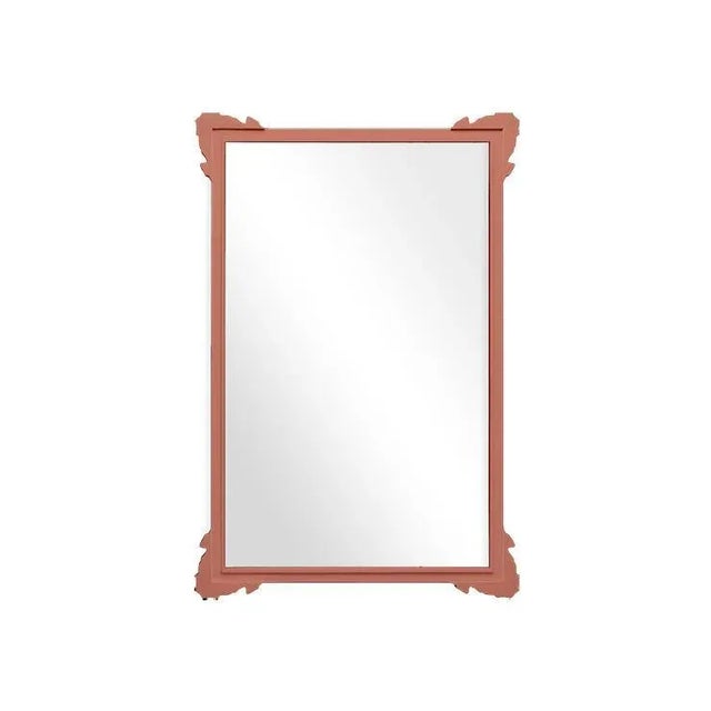 Contemporary Fleur Home Garden District Napoleon Rectangle Mirror in Red Earth, 30x40 For Sale - Image 3 of 3