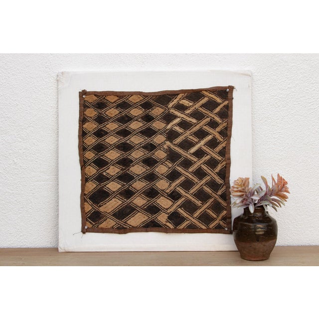 Textile Equinox African Kuba Cloth Panel For Sale - Image 7 of 7