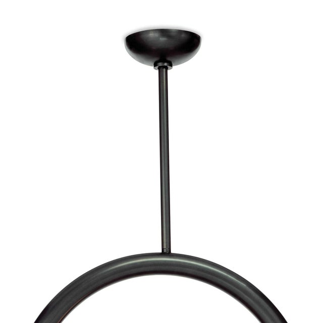 Regina Andrew Happy Steel Pendant, Small, Oil Rubbed Bronze For Sale In Detroit - Image 6 of 10
