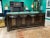 Mid-Century Modern 1960s Vintage William Doezema Burled Amboyna Wood and Brass Mastercraft Credenza For Sale - Image 3 of 11