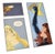 Comic Strip Triptych of Black Widow, 1970, Oil Painting on Canvases, Set of 3 For Sale