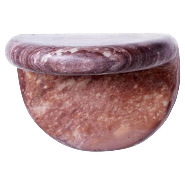 Not Yet Made - Made To Order Face to Face Red Marble 2 Shelf by Jean Pascal Levy-Trumet For Sale - Image 5 of 5