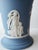 Blue Vintage 1975 Wedgwood Blue Jasperware Small Flared Bud Vase - "Venus & Cupid" For Sale - Image 8 of 13