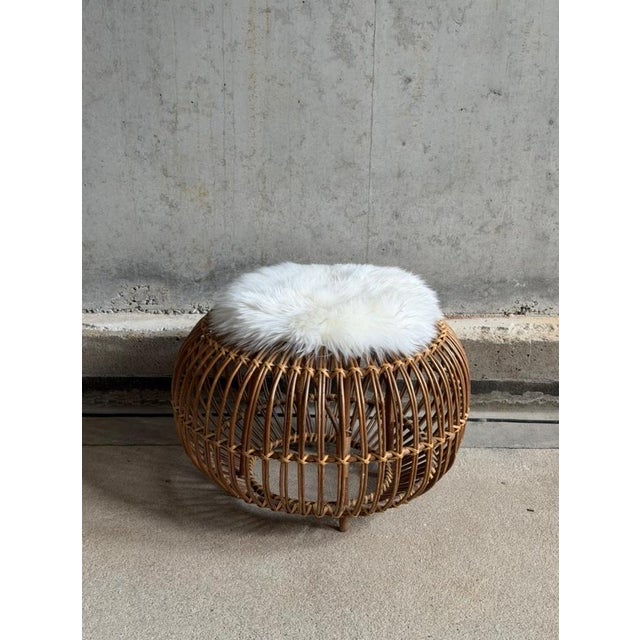 Franco Albini Wicker Lobster Pot Ottoman by Franco Albini, 1960s For Sale - Image 4 of 5