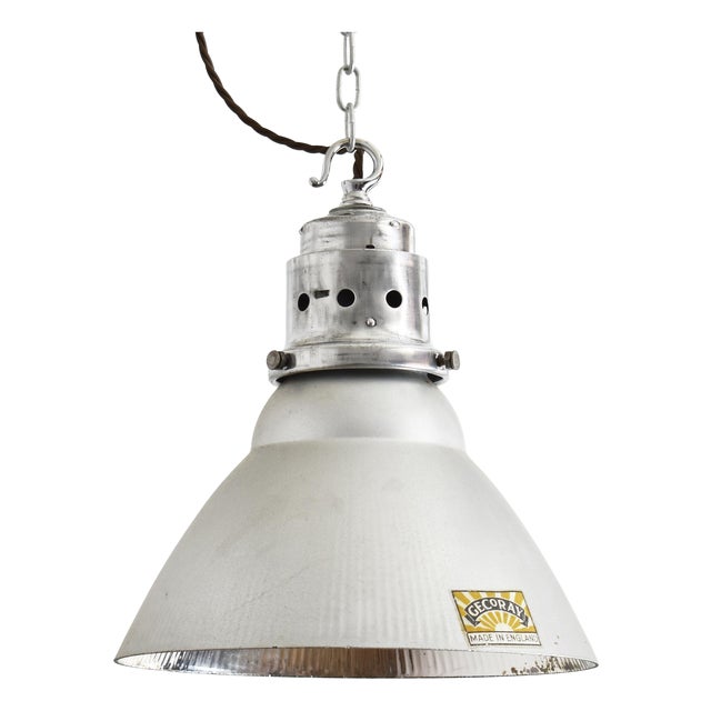 Mirrored Mercury Glass Pendant Light from Gec GECoRay, 1920s For Sale