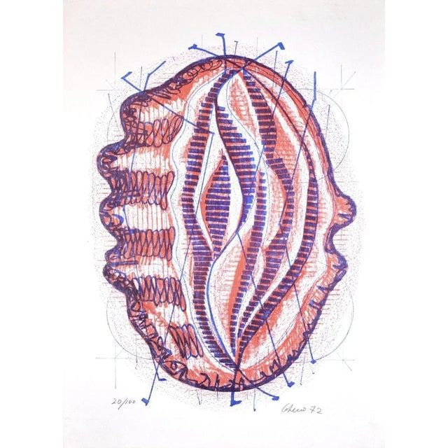 1970s Luigi Gheno - 4 Artworks - Lithograph - Contemporary For Sale - Image 5 of 6