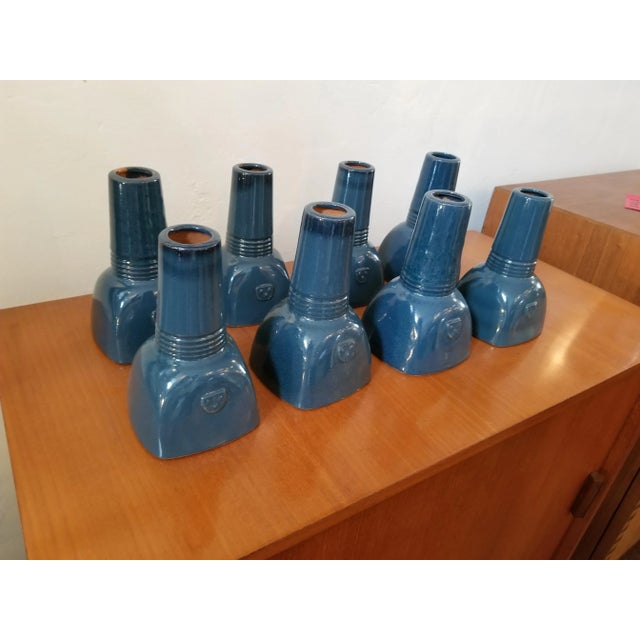 Scandinavian Sculpture Vases - Set of 8 For Sale - Image 4 of 7