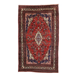 Vintage Persian Hamadan Rug - 10'06 X 17'02 For Sale