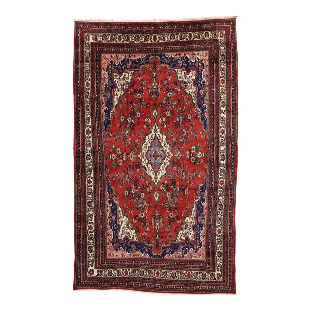 Vintage Persian Hamadan Rug - 10'06 X 17'02 For Sale